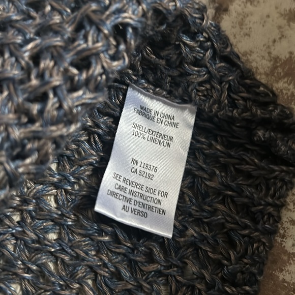 Helmut Lang Linen Knit Sweater Grey Blue Size Large - Picture 5 of 7